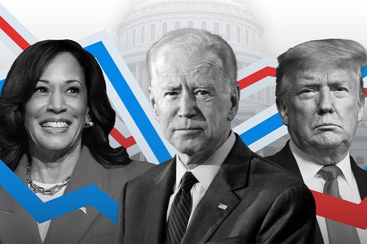 “Harris holds slight lead over Trump in new poll, as Biden withdraws ...